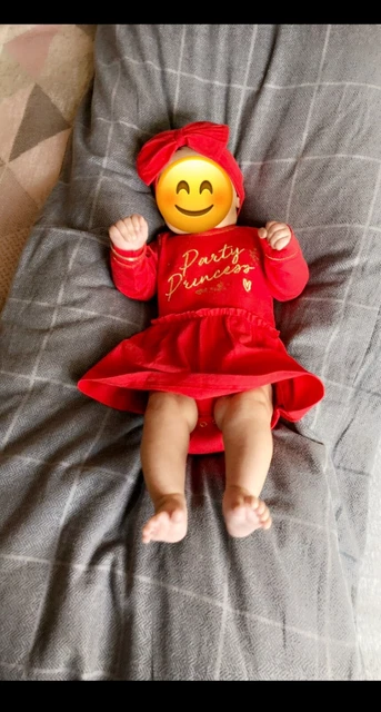 River Island Baby Girl Outfit Matching Hairband 0-3 Months