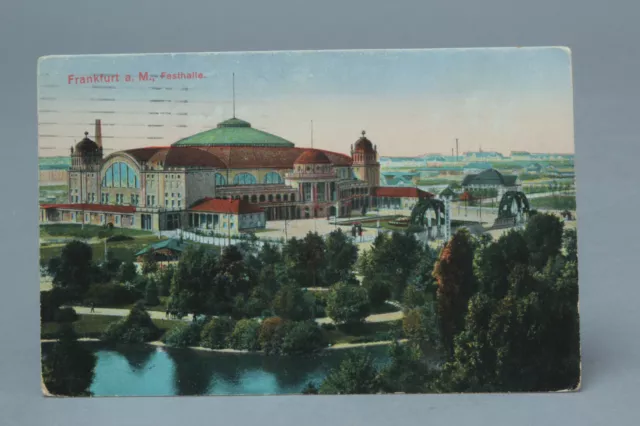 Courrier Militaire 1915 Ak Festhalle Frankfurt Selon Freiberg Pris