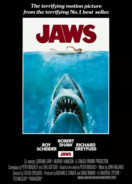 Jaws Movie Poster Print & Unframed Canvas Prints 2