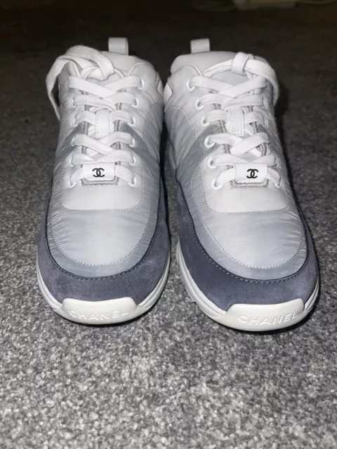 CHANEL CC GREY Runners Trainers Size 39 £1,200.00 - PicClick UK