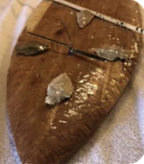 Arrowhead Clock Arrowheads Attached