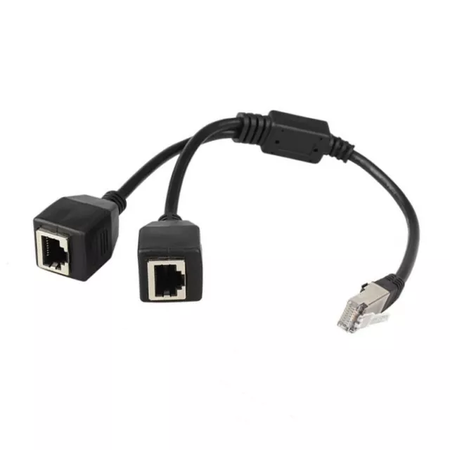 RJ45 Ethernet Splitter Cable,1 Male to 2 Female Ethernet Connector Cable1233