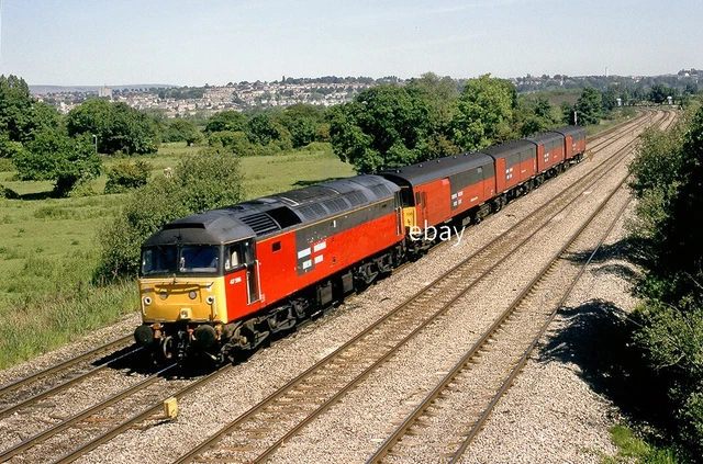 ORIGINAL 35MM COLOUR slide Diesel Class 47 no.47596 Duffryn +rights for ...