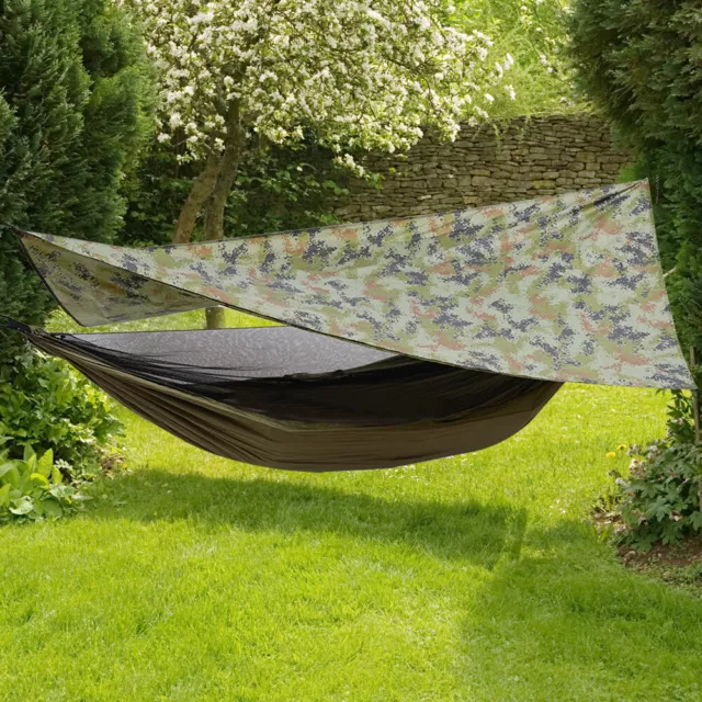 Camping Hängematte mit Moskitonetz Zelt Tarp Zeltplane Outdoor Hammock 200kg