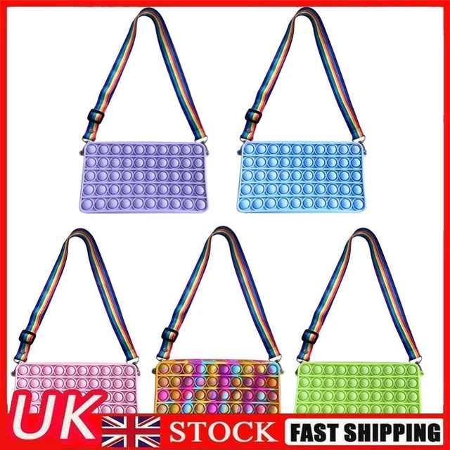 Fashion Solid Color Bubble Shoulder Crossbody Bag Small Purse Family Game