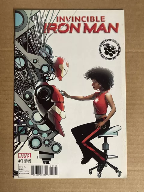 Invincible Iron Man #1 Steam Variant Marvel Comics(2017) Riri Williams Ironheart