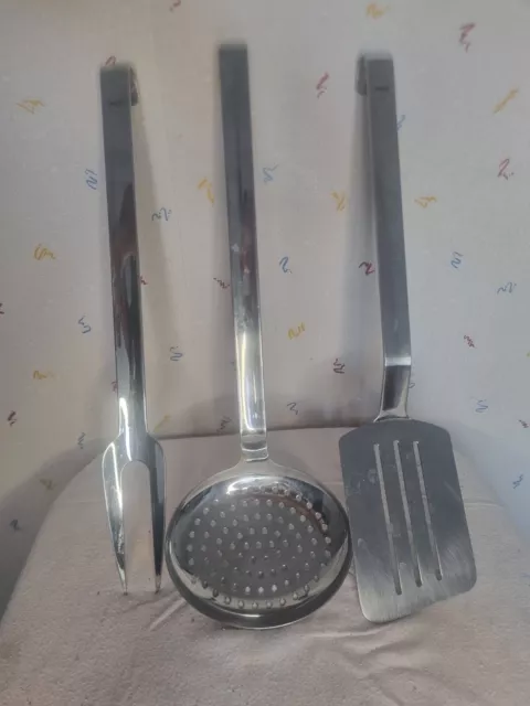 Lot de trois ustensiles De Cuisine  Inox