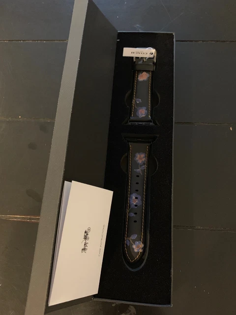 Coach floral online apple watch band