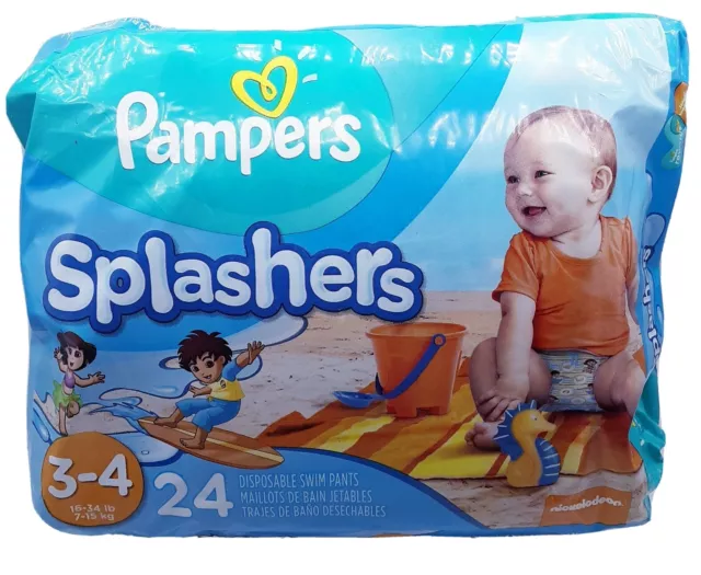 NUEVO DE LOTE ANTIGUO RAROS Pantalones de colección Dora la Exploradora Diego Pampers Splashers talla 3-4 2014