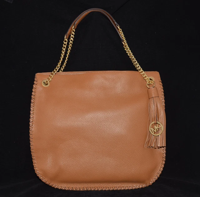 Michael Kors Fouettée Chelsea Cuir Épaule Sac à Main Acorn Neuf