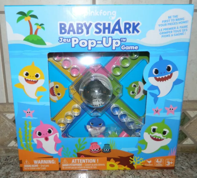 NEW pinkfrog BABY SHARK POP-UP GAME Ages 4+ Family Fun