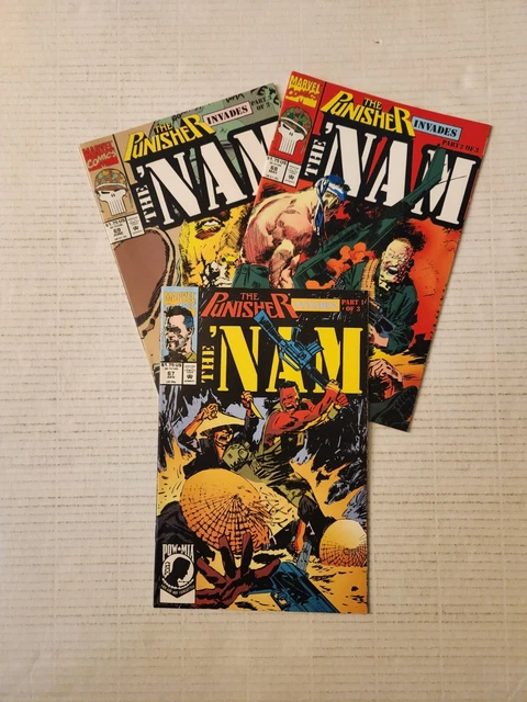 The Nam 3 Book Lot/Run. Punisher Invades 67 - 69