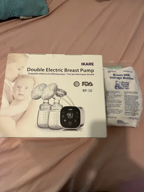 Ikare double electric breast pump + 6 Storage Bottles + 12 Storage Bags