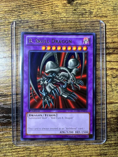 B. Skull Dragon RARE Yugioh LCJW-EN054 1st Edition Black Skull Joey Wheeler - LP