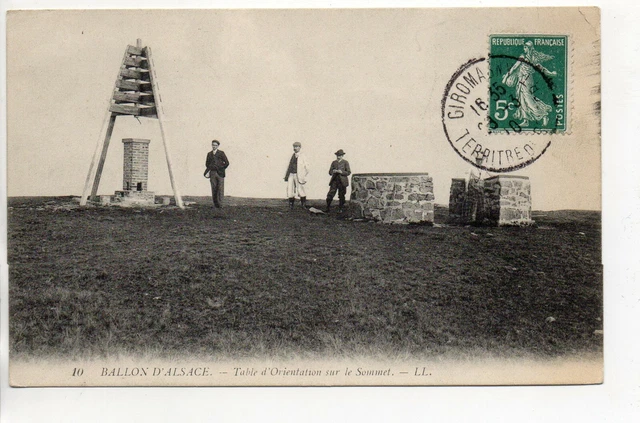 BALLON D ' ALSACE - Vosges  CP 88 - Le sommet - table d' orientation