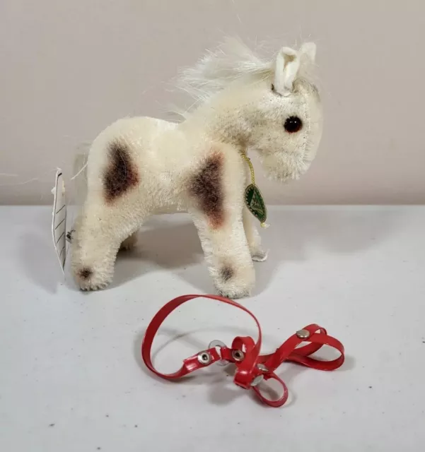 Vintage Hermann Mohair Pony with Original Tags Made in Germany