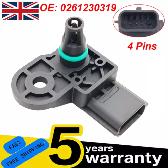 MAP SENSOR FOR Mazda 2.2 Diesel SHY Engines for Mazda 3 6 CX-5 Manifold Pressure £10.89 
