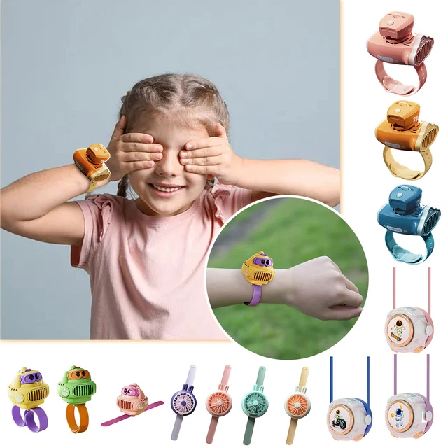 Personal Mini Wrist Fan Speed Pocket Fan With Adjustable Wristband Protable JIA