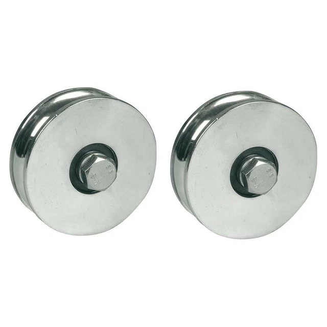 160mm Rond Rainure Roue 20.5mm Rainure 2 Balle Roulement - Set De 2