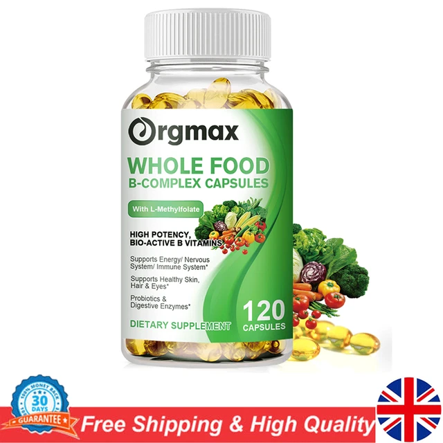 VITAMIN B COMPLEX Supplement Super B Vitamin, Metabolism, Energy