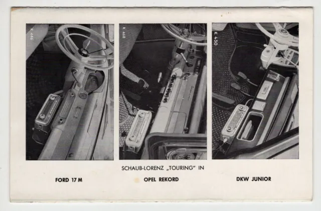 Schaub-Lorenz T10/20 Autohalterung Bedienungsanl. u. Borgward 2,3L Entstöranleit