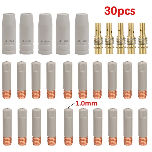 TIG MIG WELDING Shield Nozzle MB15AK 08 10 12mm Aluminum Copper ...