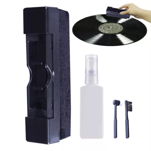 LP Vinyl Record Cleaning Cleaner Kit Anti Static Stylus Brush Cloth Spray Fluid