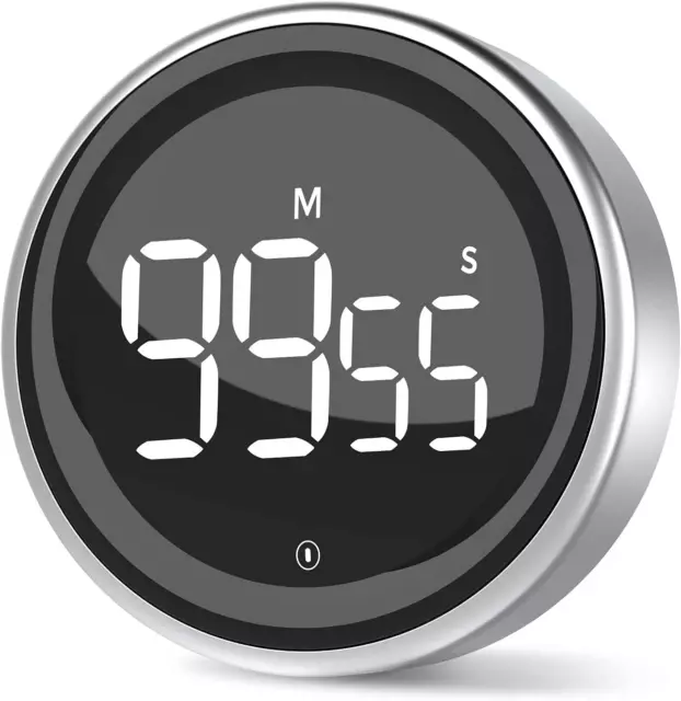 LIORQUE Timer Da Cucina, Digitale Timer, Magnetico Timer Con Conto, 2 Livelli Di