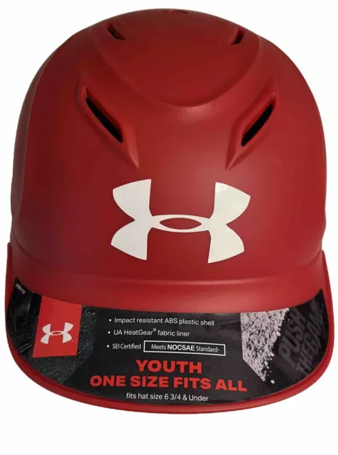 Under Armour Converge Matte Batting Helmet-Youth  One size fits all