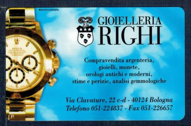 GIAN - Scheda telefonica  PRP Golden 217  "GIOIELLERIA RIGHI"   Nuova Perfetta