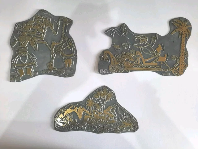 Lot De 6 Plaques D'Impression Monotype - 20 X 25 Cm + Plaque De Gel 12