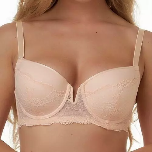 Signature by After Eden FAITH Gr.95E UK42DD V-Shape vorgeformt Bügel BH Pfirsich