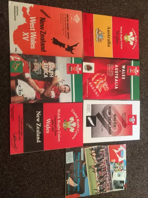 Wales Rugby Union International Programmes X 7