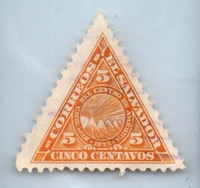 1921 EL SALVADOR Stamp - Federation Coin 5c SC#476 1813D