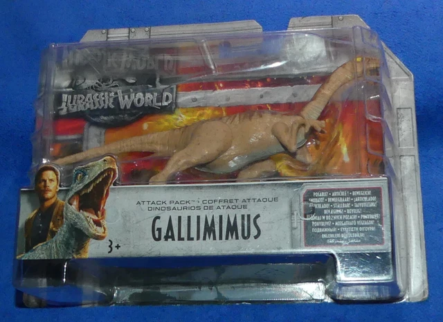 JURASSIC WORLD ATTACK Pack Gallimimus Troodon Dimorphodon Figure HTF