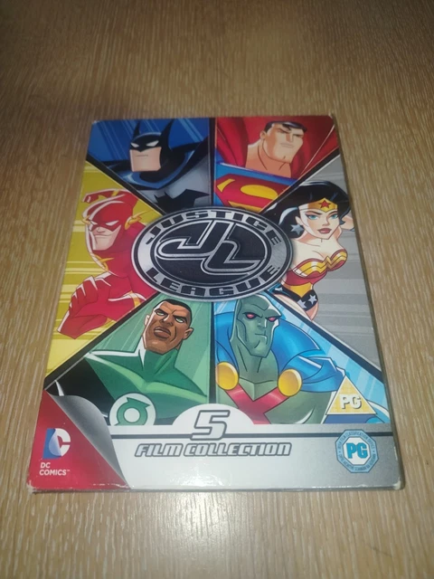 JUSTICE LEAGUE ANIMATED Film Collection 5-Disc DVD Set, 2014 Release £6 ...
