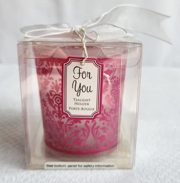 20 Kate Aspen Tealight Candle Holders Wedding Party Favors Damask Pink/Red