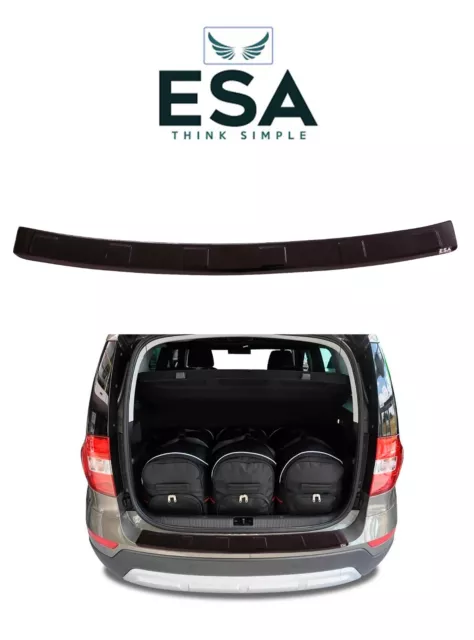 For Skoda Yeti 2009-2017 Rear Bumper Protector Scratch Guard ABS Plastic