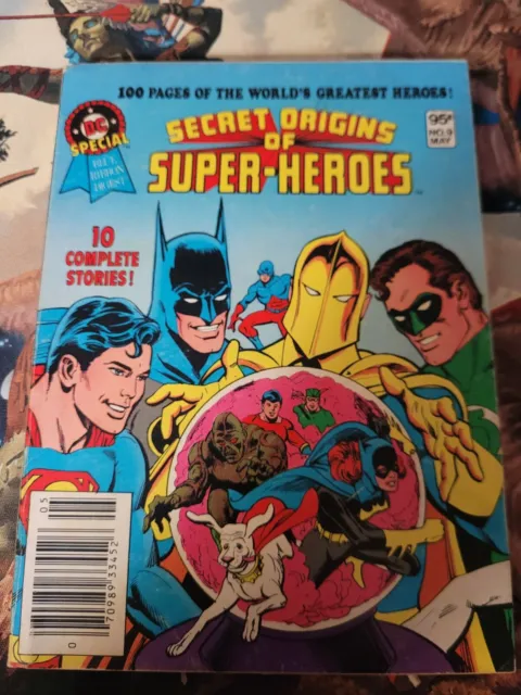 DC Special Blue Ribbon Digest #9 - Secret Origins of Super-Heroes - FN+ 6.5
