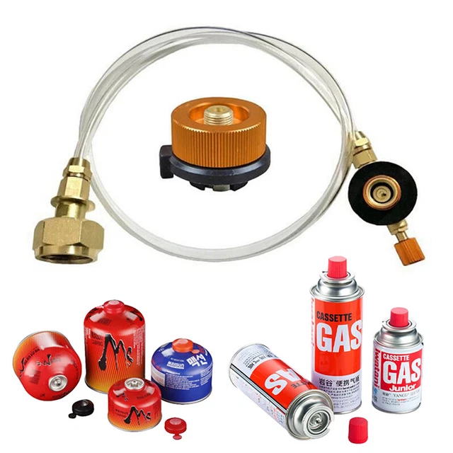 OUTDOOR CAMPING GAS Stove Propane Refill Adapter LPG Flat Cylinder