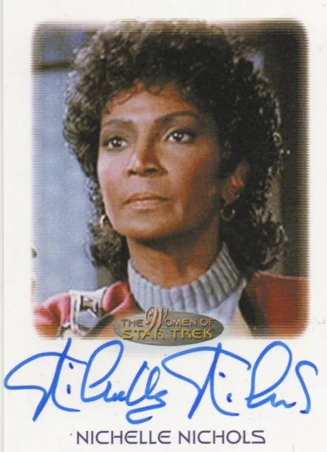Frauen von Star Trek Kunst & Bilder: Nichelle Nichols als Comm Uhura Autogrammkarte