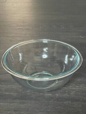 Tazón mezclador de vidrio transparente Pyrex 2,5 Qt n.o 325, sin astillas, sin grietas