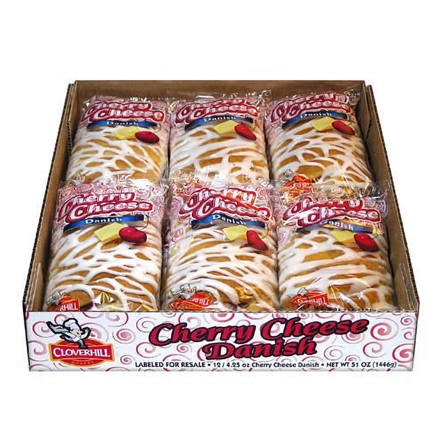 Cloverhill Pâtisserie Cerise Fromage Danois, 24/126ml