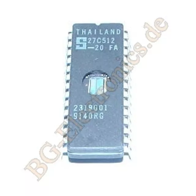 1 x S27C512-20FA EPROM 512 Kilobit (64 K x 8-Bit) / 20 Signetics CDIP-28 1pcs