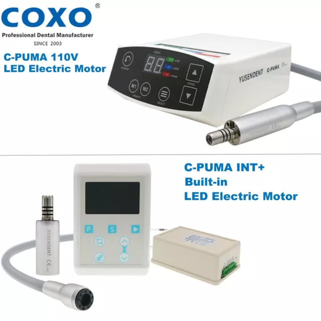 COXO Dental LED Electric Motor Micromotor C-Puma/C-PUMA INT+ Optic Handpiece