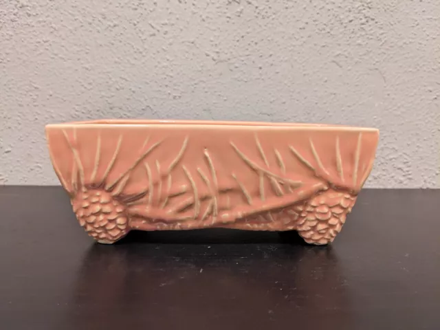 Vintage McCoy Pink Pinecone planter "Rustic" line