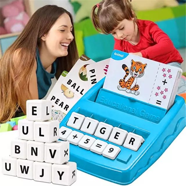 Number Counting Alphabet Word Spell Match Kids Education Preschool Learning Game