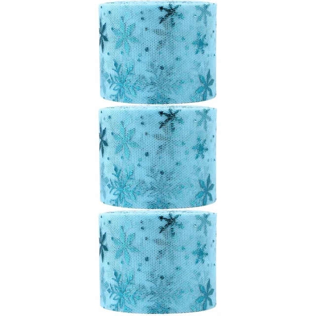 3 Sets Weihnachten Tüll Rolle Tüll Stoff Rollen Tüll Stoff 3