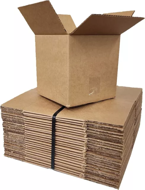 100 6x6x4 Ships Fast!! Cardboard Shipping Boxes Corrugated Box Cartons