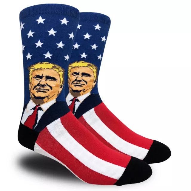 Mens President Donald Trump Socks Make America Great Again MAGA USA - 1 Pair